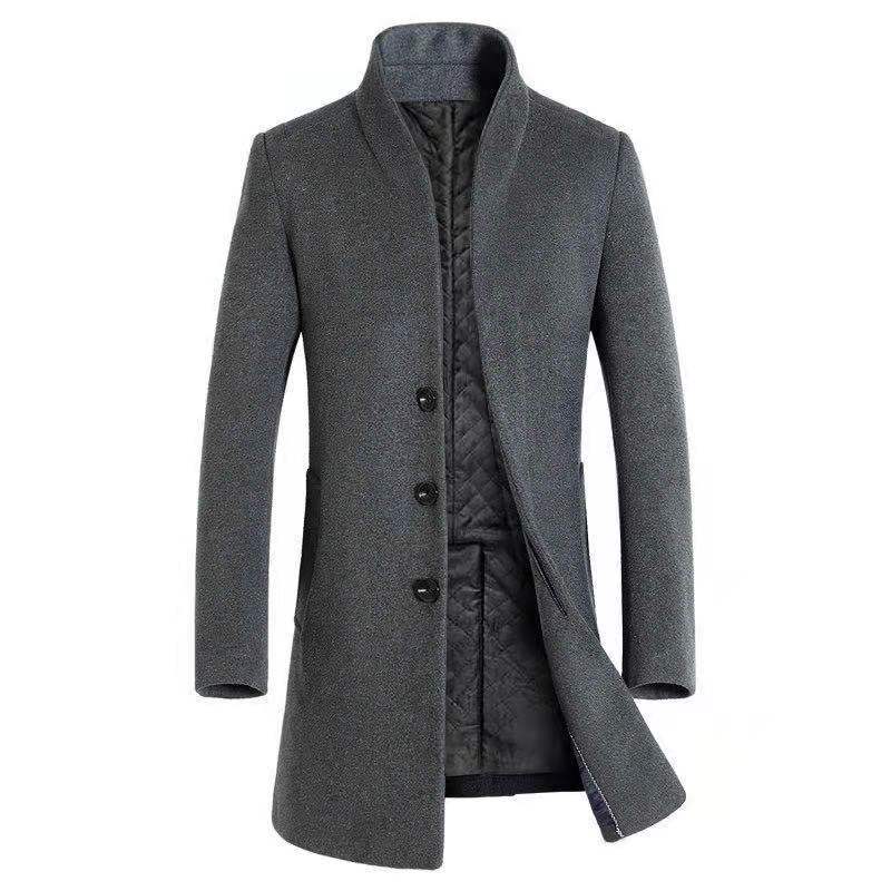 High-end woolen suit autumn and winter men's jacket small suit business casual jacket men