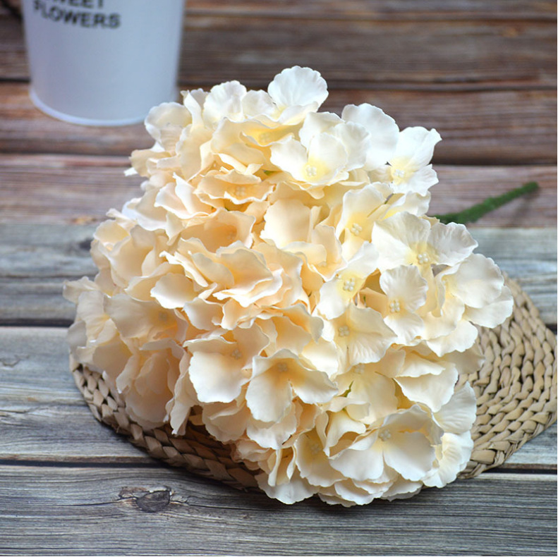 Simulation 5-head big hydrangea special offer bouquet wedding hall decoration silk flower fake flower Road lead hotel wedding background flower wall