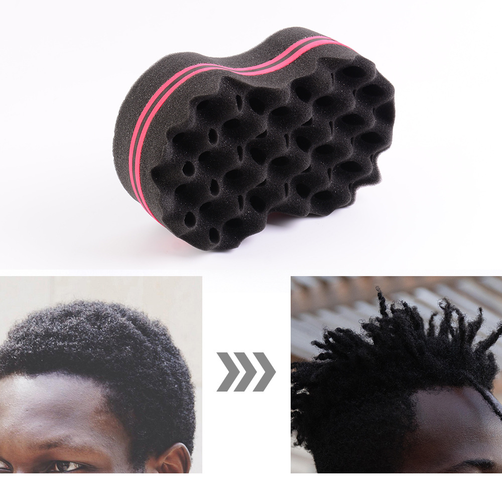 Cross-Border Oval memory sponge hair ball dirty braid large small hole sponge hair curler curly hair tool wholesale
