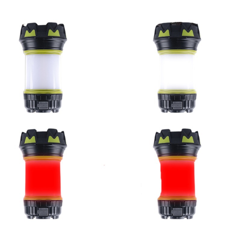 Cross-border new flashlight USB smart charging output input large light Cup portable lamp multifunctional camping lamp