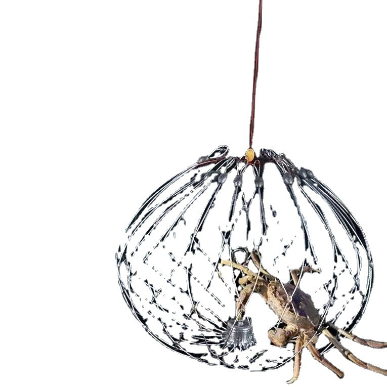 Stainless Steel Wire Open Cage Encrypted Round Crab Cage Special Crab Cage Crab Set Crab Fishing Crab Cage
