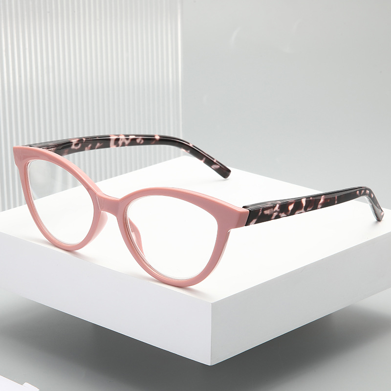 Fashion Cat's Eye Presbyopia Glasses Women's Personalized Large Frame Spring Leg Presbyopia Glasses High-end HD New Presbyopia Glasses Women