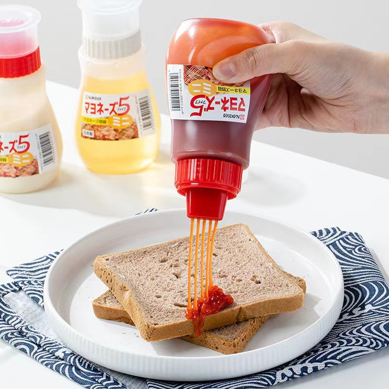 Squeeze Bottle Food Grade Ketchup Salad Dressing Porous Squeeze Bottle Press Bottle Jam Bottle Salad Bottle Factory Outlet