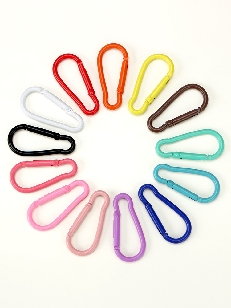 Color paint No. 5 gourd-shaped carabiner aluminum alloy jewelry accessories hand-adjusted water bottle keychain