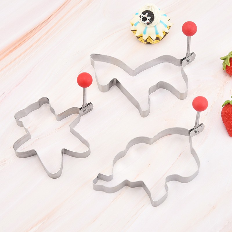 Factory direct spot wholesale creative fried egg mold multi-size thick stainless steel fried egg ring omelette