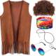 2023 Amazon new hippie tassel vest 60 70s men women party stage wear