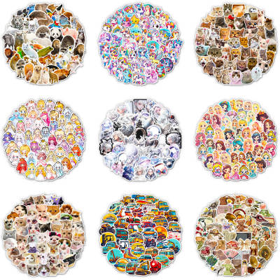 50 multi-style stickers shop cross-border hot personalized DIY decorative stickers unicorn waterproof stickers