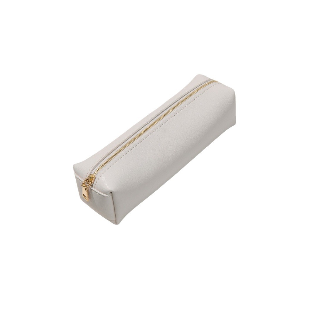 Portable cosmetic brush storage bag PU leather large-capacity carry-on cosmetics storage pencil case selectable color