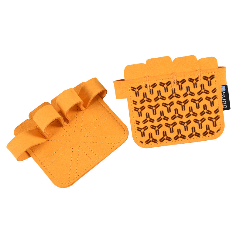Cowhide Palm Fitness Gloves Non-slip Silicone Men's Pull-up Equipment Horizontal Bar Training Sports Iron Roll-up Anti-Cocoon