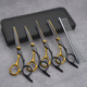 Black gold color matching seven-piece set [with cloth]]