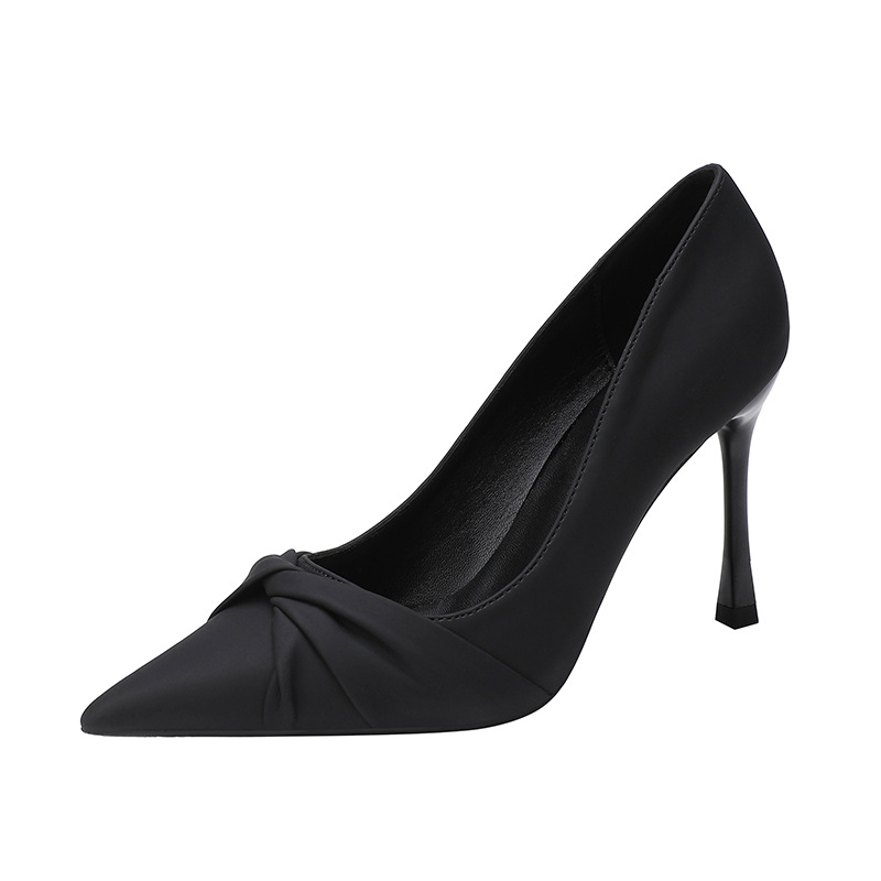 Autumn 2022 New Single Shoes Women High Heels Women Plus Fat Feet MM Large Size 414243 Small Size 30 31 32