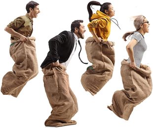Potato Bag Match Pack Burlap Bag Outdoor Lawn Games Kids Adult BBQ Family Party Sneaking Bag