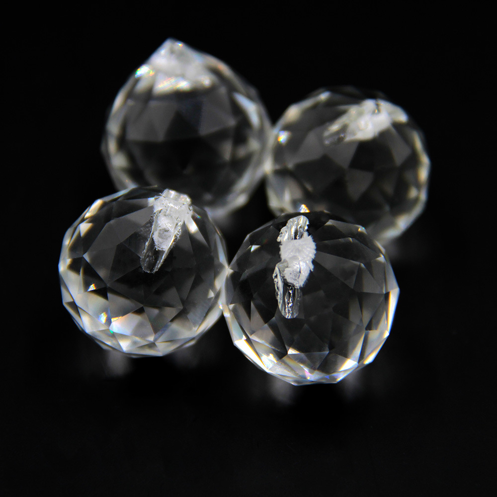 Crystal lighting ball 15.20.30.40.50.60.70.80.100mm bead string pendant K9 hanging hole ball