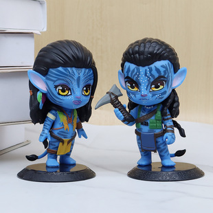Q version Avatar Water Way Handmade Animation Solid PVC Model Car Center Console Decoration Cake Baking Decoration