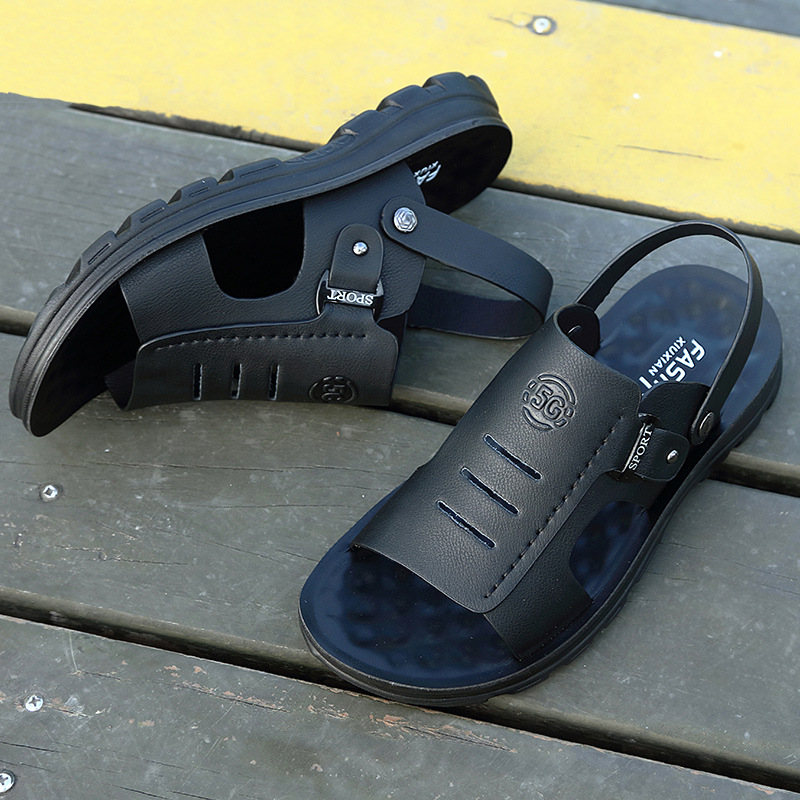 Spring New Men's Sandals Summer Fashion Slippers Men's Casual Beach Shoes Sandals Sandals Men's One Piece Hair