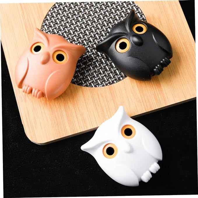 3pcs Owl Key Case Cute Owl Key Bag Automatic Eye Open Magnetic Night Owl Key Hanging Wall