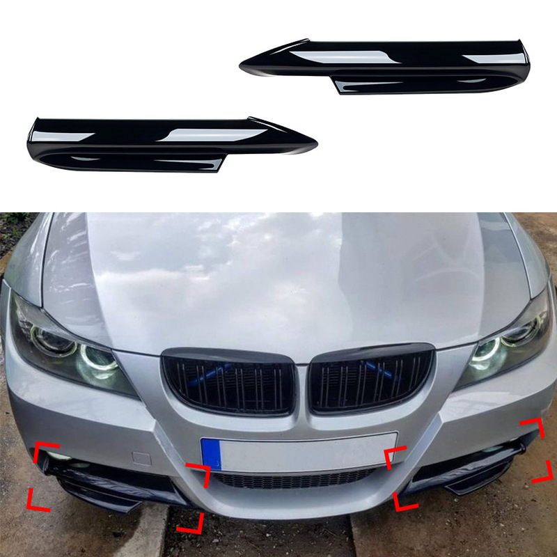 M-tech フロントバンパー車のステッカー Bmw 3 シリーズ E90 E91 320i 330i 2005-2008 車体デカール修正|undefined