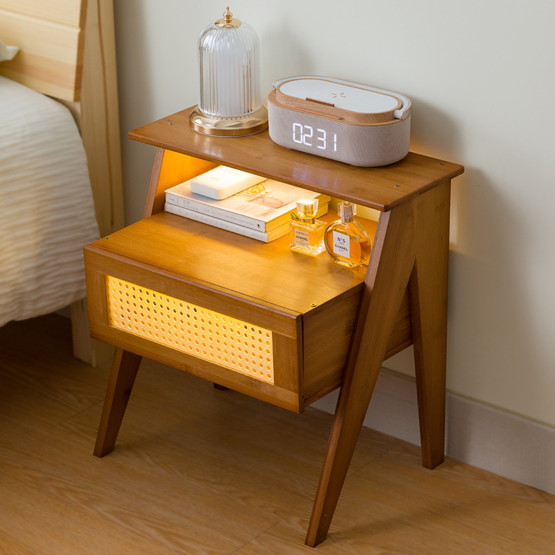 Bedside Table Bedroom Simple Modern Small Cabinet Simple Small Bedside Storage Cabinet Household New Storage Bedside Cabinet