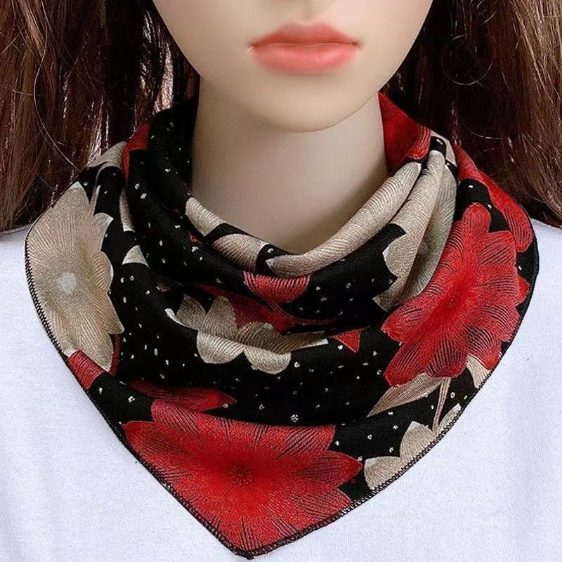 Warm scarf women's autumn and winter neck protection neck protection scarf cover versatile Korean style fake collar new thickened collar triangle scarf
