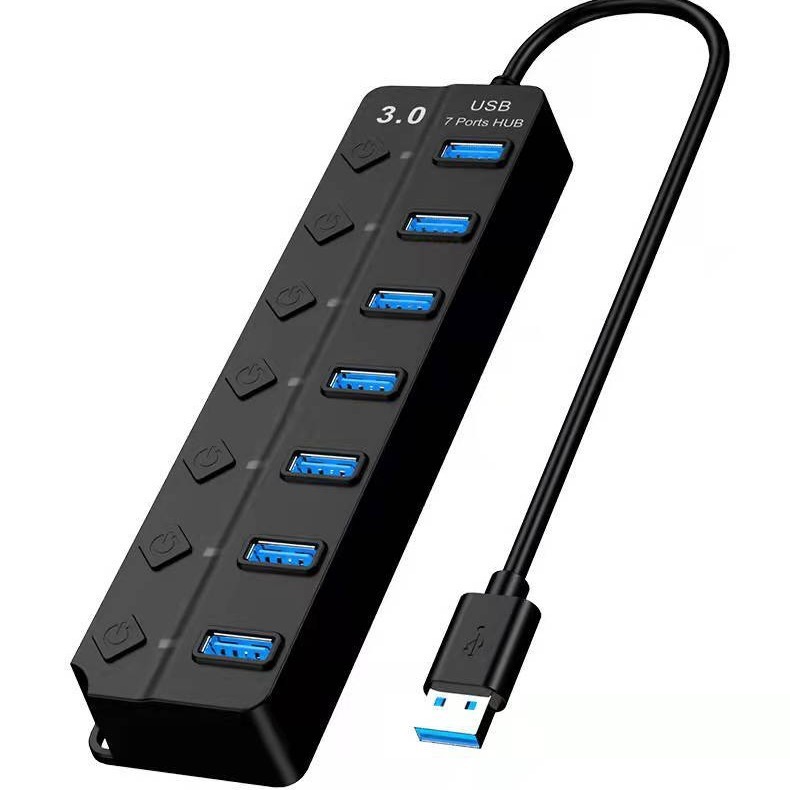 USB3.0 多機能 7 ポートハブコンピュータ拡張 1 ～ 7 スイッチ USB ハブデジタルコンピュータ/USB ハブ/USB|undefined