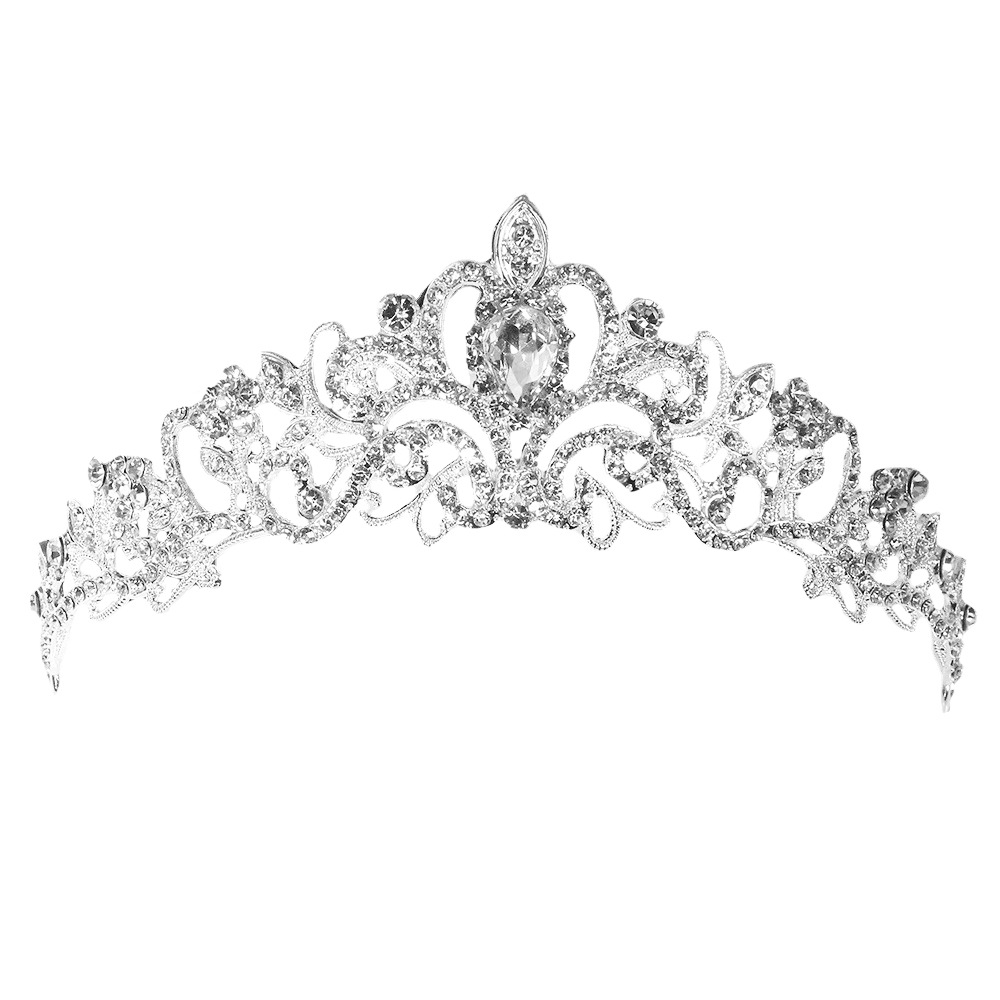 Classic Cross Border Bridal Crown Show Headwear Princess Crown Girls Hairpin Hairband Bridal Crown Wedding