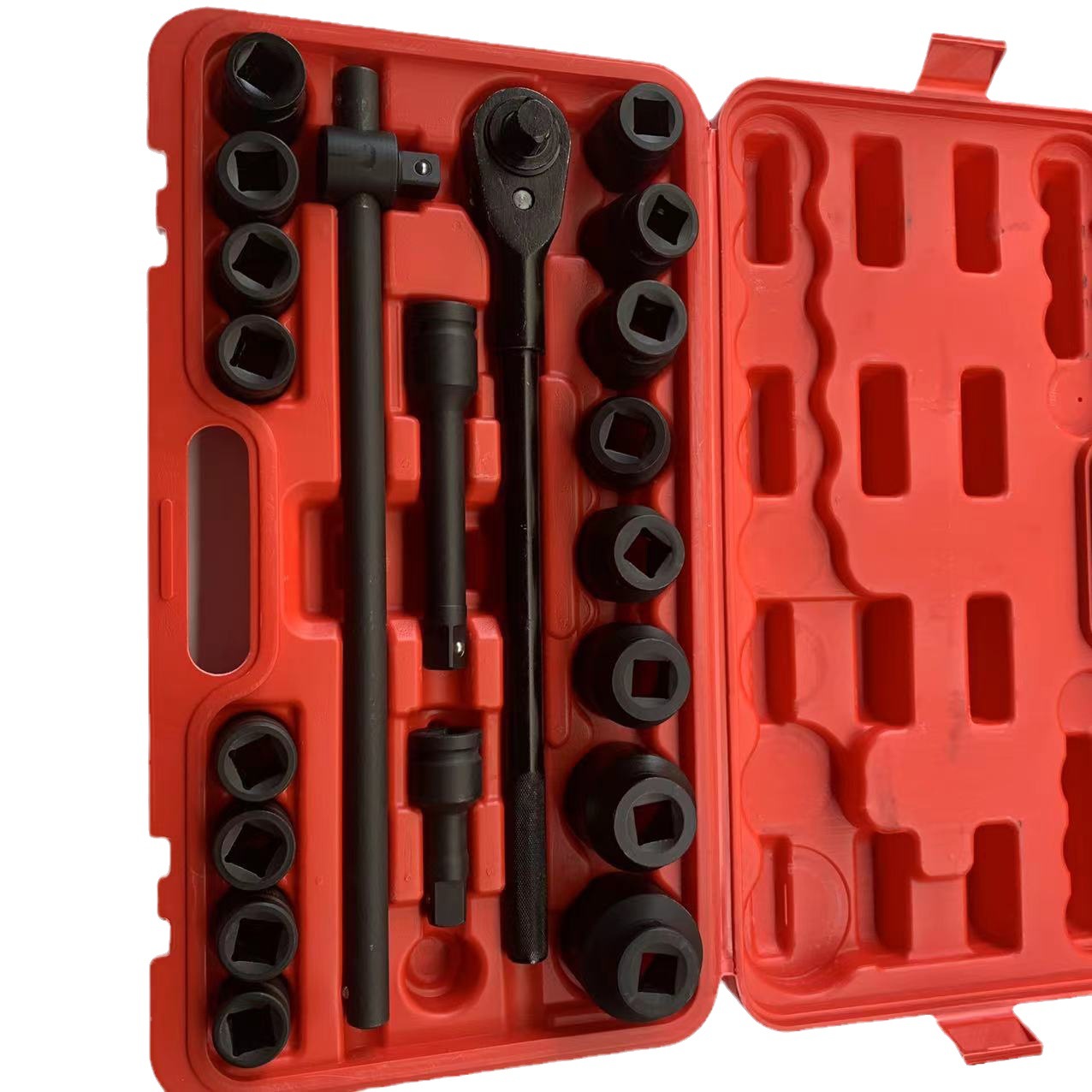 21-piece set 3/4 heavy-duty air gun socket set heavy-duty hexagonal socket 12-flower socket wrench auto repair tool