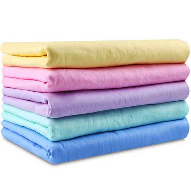 Pet Absorbent Towel Imitation Deerskin Teddy Cat Bath Towel Dog Towel Thickened with Bucket Bath Towel Wholesale