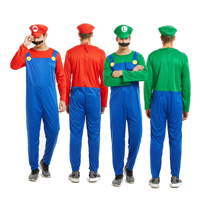 Halloween super Mary costume Mario children adult parent-child stage performance costume split super Mary