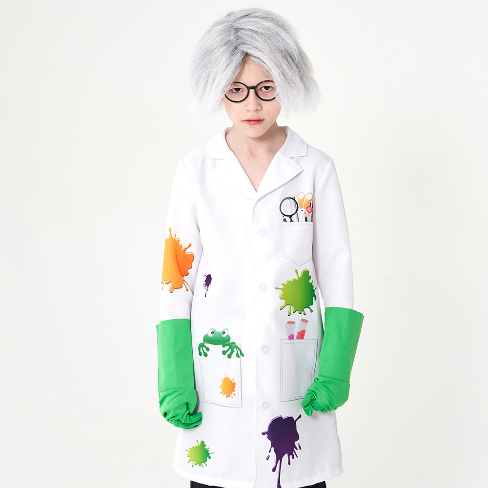 Cross-border supply crazy Frankenstein laboratory scientist work clothes children play house professional performance clothes