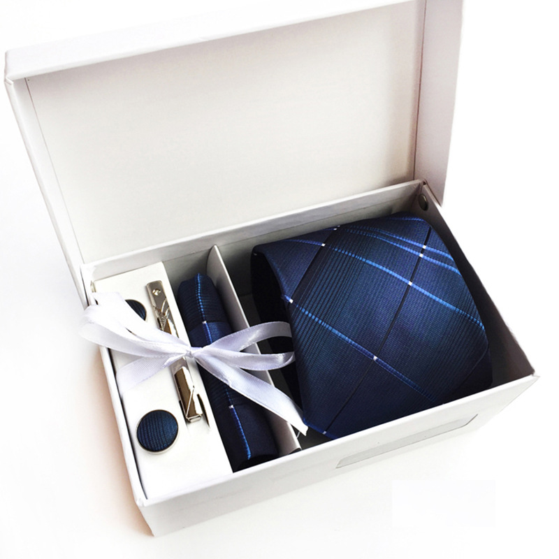 Men's Tie Spot Gift Box 6 Pieces Set Group Tie Business Dress Wedding Tie Factory Wholesale