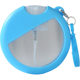 25ml round card perfume bottle with silicone protective cover hook plastic bottle suit portable travel sub-bottle