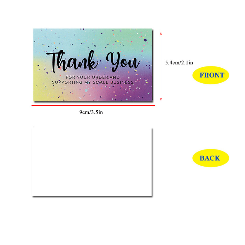 Thank you card50/Pack Thank You Card Gift Holiday Card Wedding Business Party Invitation