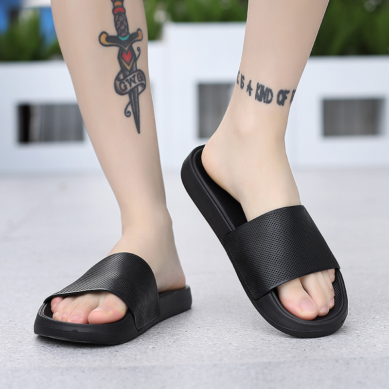 Summer slippers men's casual waterproof non-slip Sports soft bottom wear-resistant home outdoor two-way beach sandals plus size tide