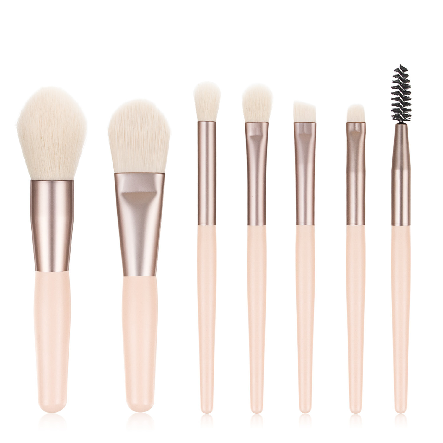 Portable 8 PCs makeup brush set soft eye shadow brush loose paint beauty brush mini makeup tools full set