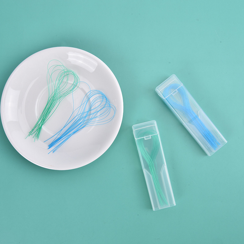 35 boxed dental floss toys lead-through hoop teeth correction lead-through braces steel teeth lead
