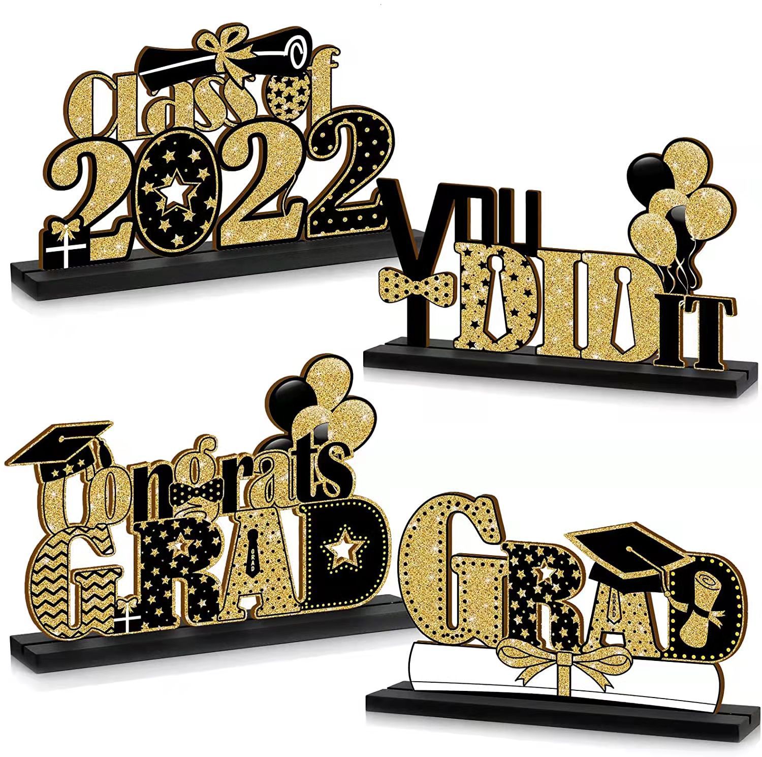 Cross-border new graduation season decorations wooden decoration wooden brand desktop decoration