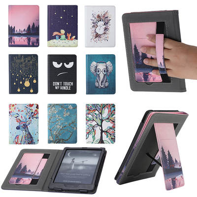 Suitable for kindle paperwhite1/2/3/4/5 generation protective case painted leather case hand support bracket