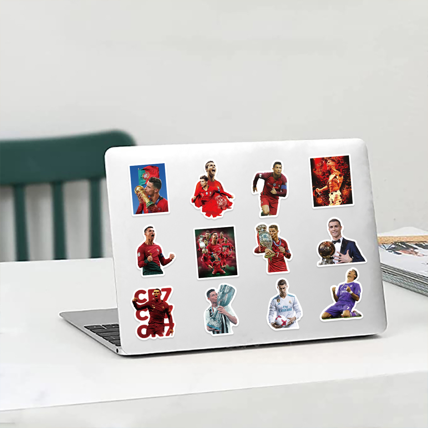 50 football stars C Luo graffiti stickers guitar notebook luggage DIY waterproof stickers cross-border wholesale