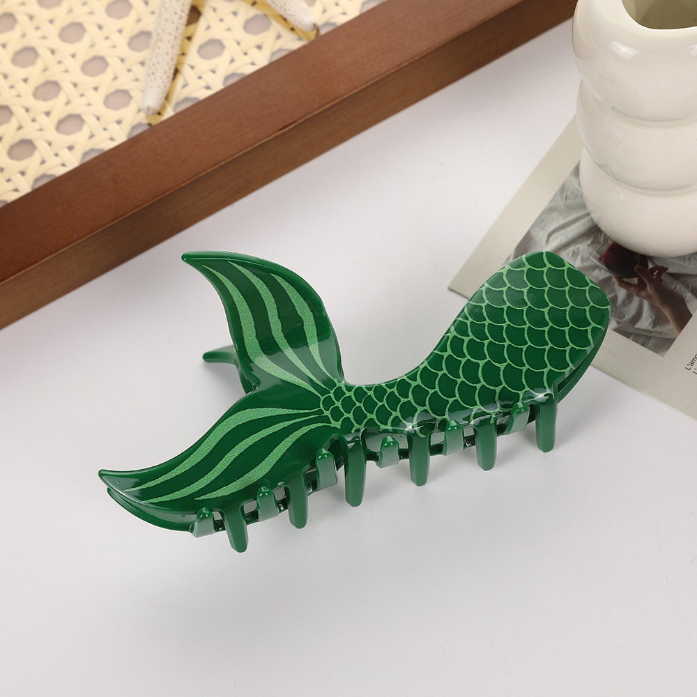 Acetic acid hairpin high texture fish tail adult female shark hair accessories wash clip hairpin_voghion.com