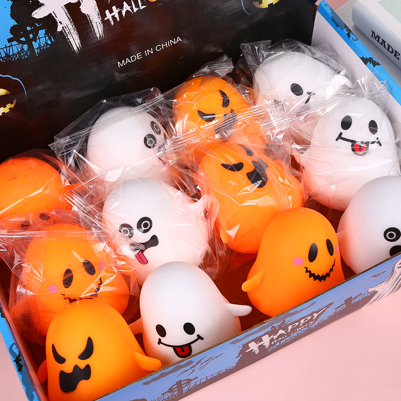 New Cute Decompression Toy Halloween Ghost Luminous Decompression Slow Rebound Toy Creative Modeling Pinch Music