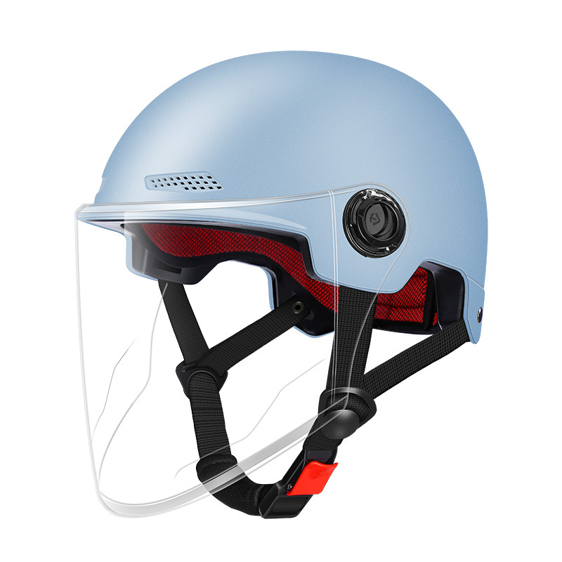 3c Certification Helmet Electric Car Men's And Women's New National Standard Summer Sunscreen Helmet Solid Color Four Seasons Half Helm_voghion.com