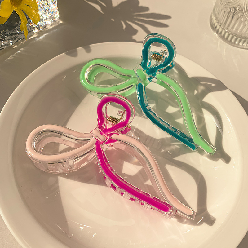 Jelly Shark Clip Damen 2024 Neue High-End Sense Grab Clip Back Head Tie Haargreifer Kopfbedeckung Clip Große Haarnadel_voghion.com