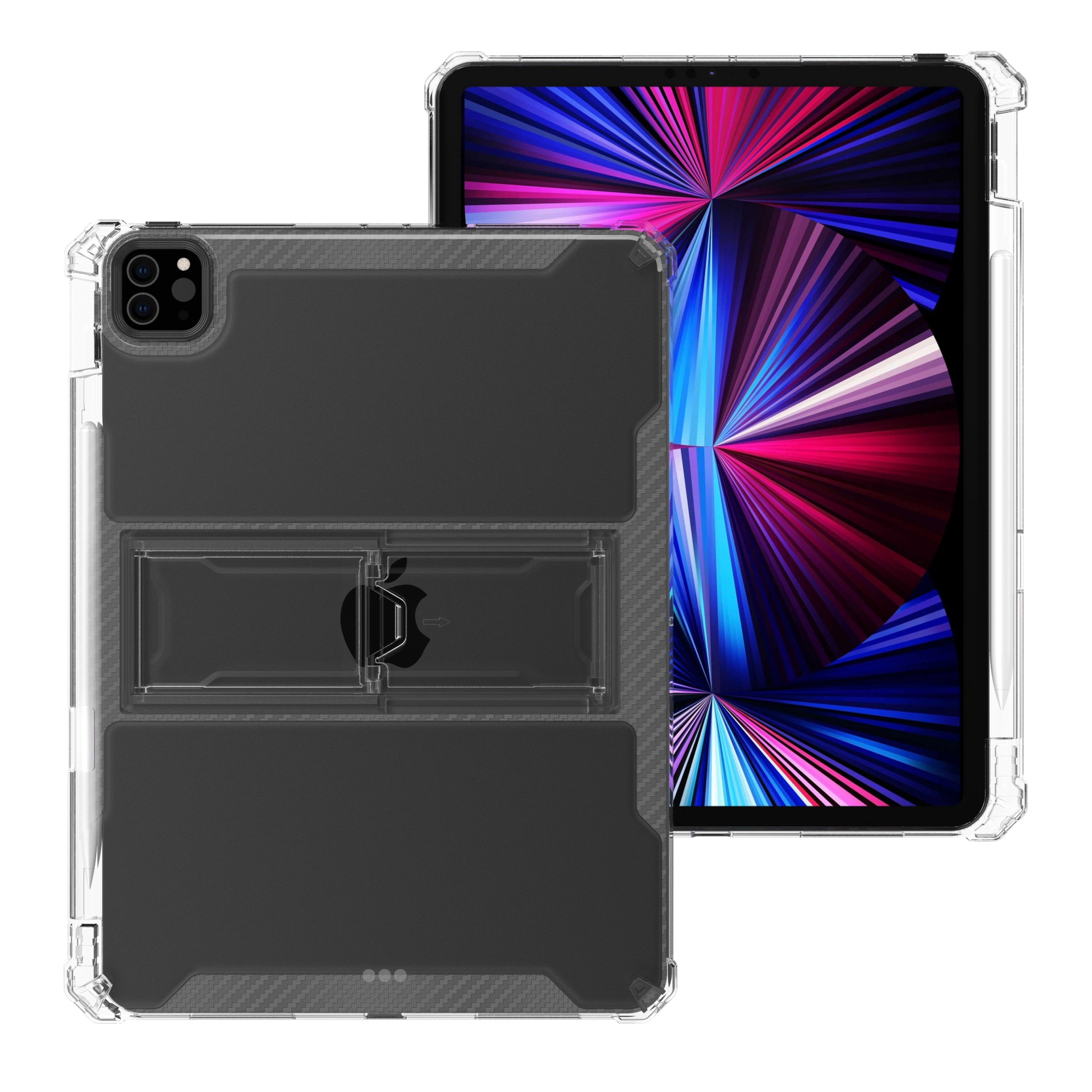 2022 New ipad protective case ipad10 bracket protective case 10.2 airbag anti-fall case 9.7 pen slot soft case