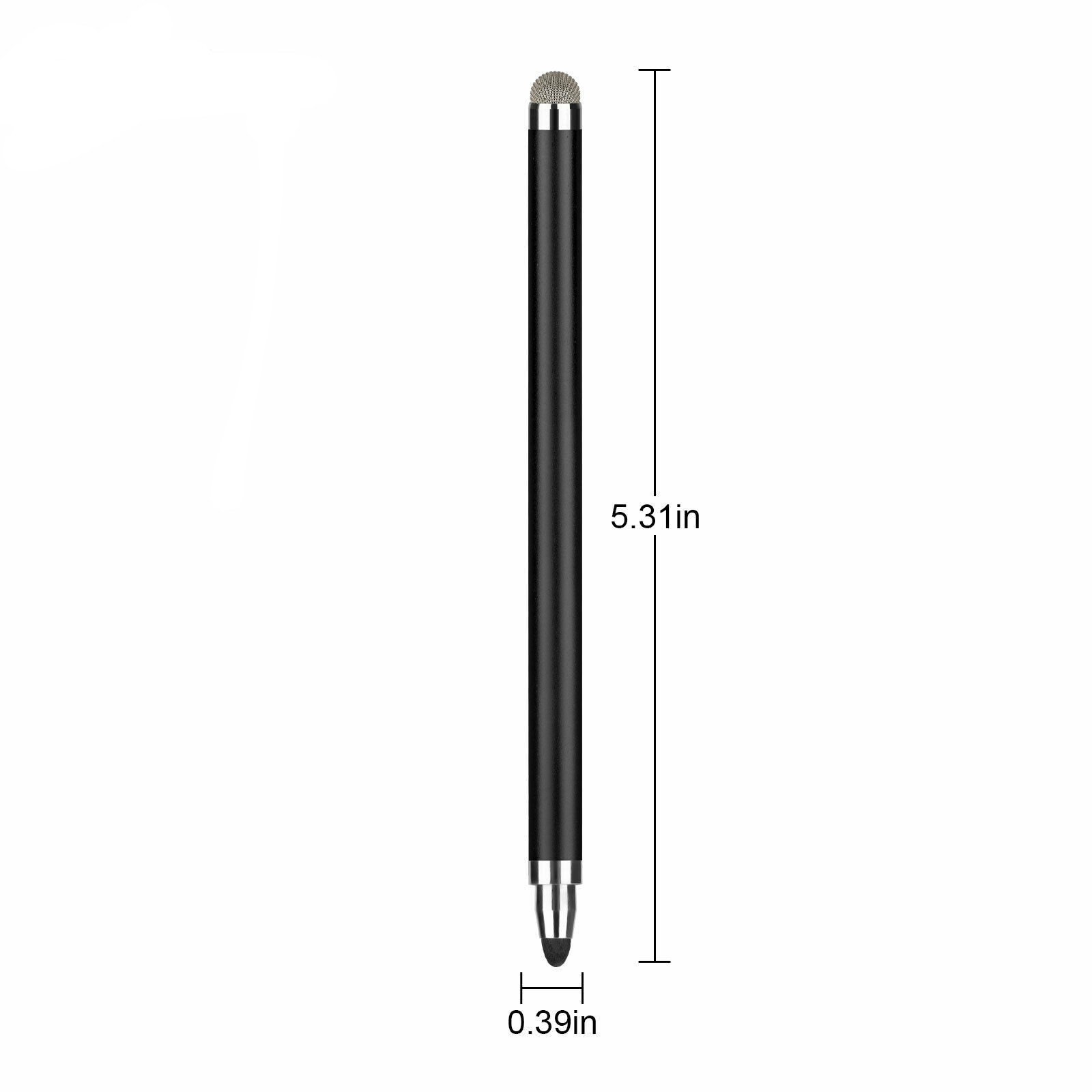 Cross-border dedicated handwriting capacitive pen transparent suction cup double touch two-in-one point reading machine high stability metal painting brush
