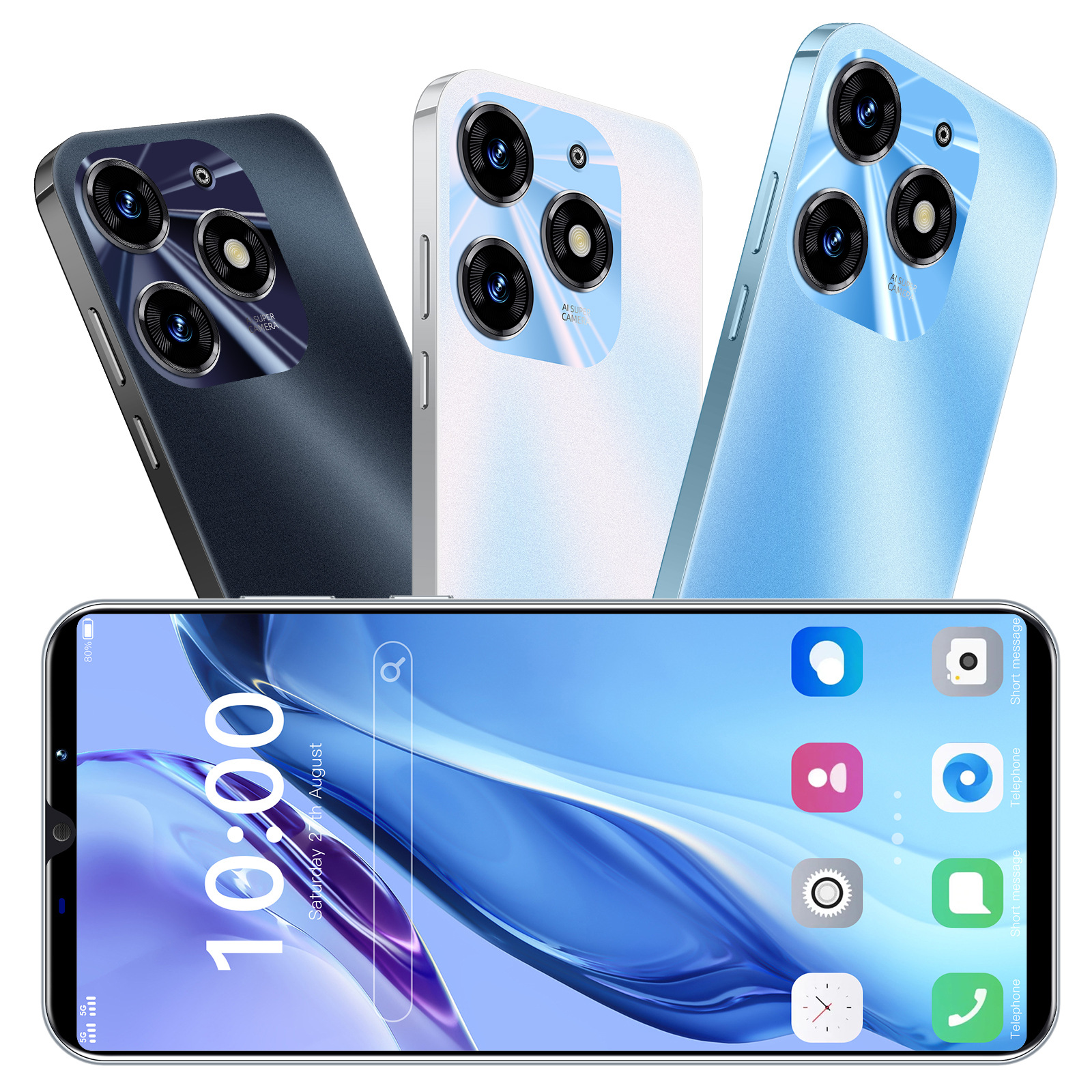 Cross-border smart phone Spark10 Pro foreign trade hot new 1+8G Foreign Language Machine Factory Direct intelligent machine