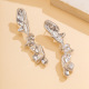 01 Stud Earrings White K 3046