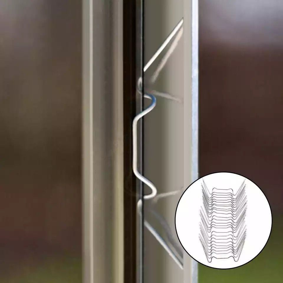 Garden greenhouse glass plate fixing clip W-shaped nail greenhouse door and window fixing card maintenance accessories