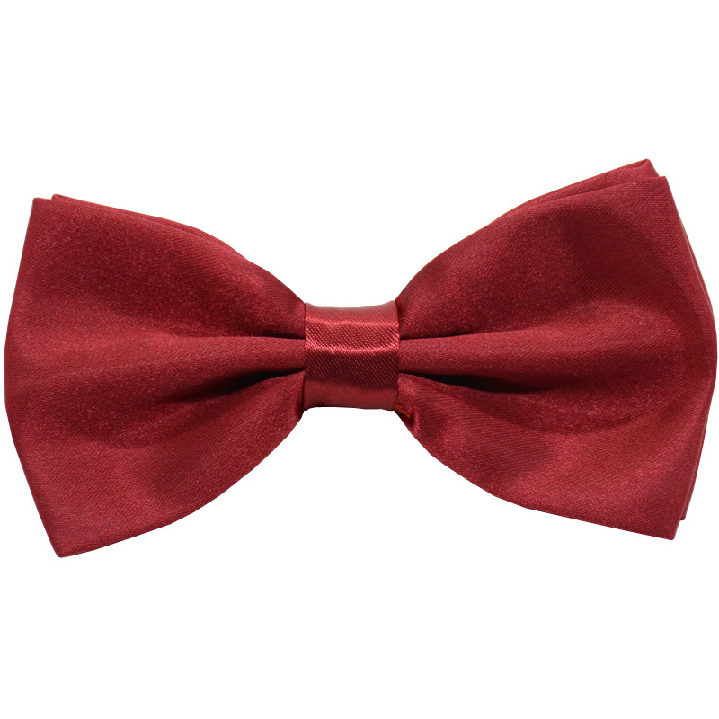 Bow tie men's formal wear Korean style British gentleman groom best man brothers group plain solid color bow Black Red fashion