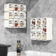 Seasoning box wall-mounted household kitchen salt MSG seasoning jar salt jar seasoning Jar Spice storage box combination suit