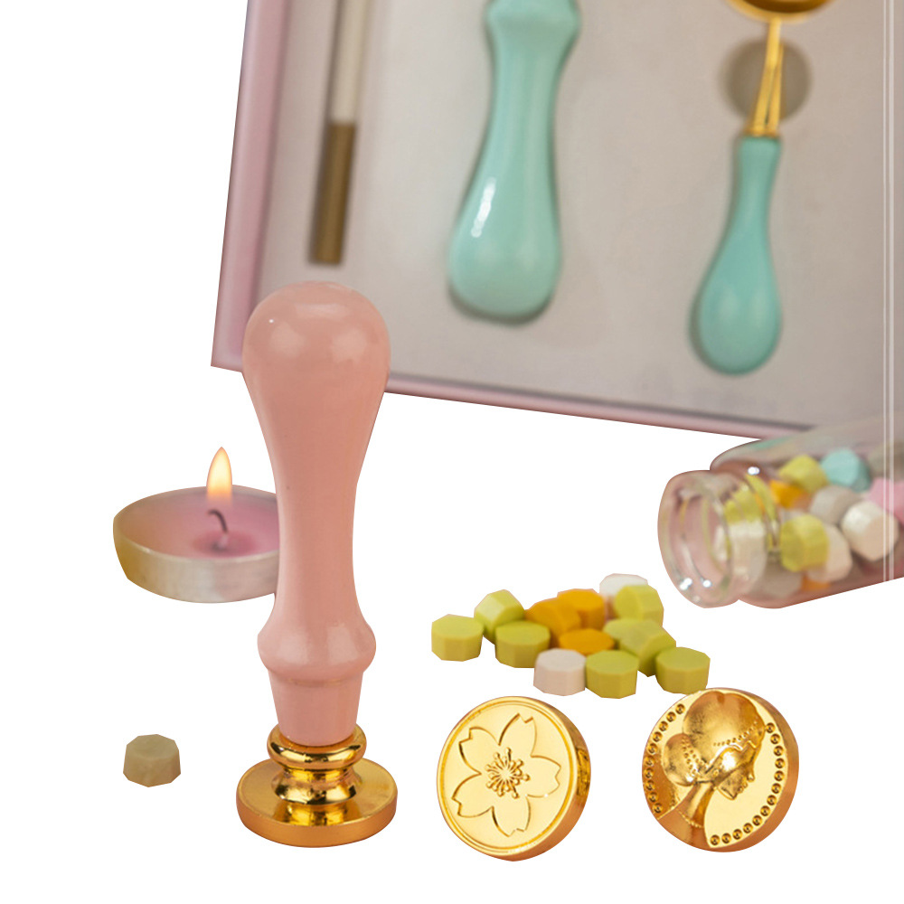 full-set-wax-seal-stamp-kit-envelope-sealing-heart-shaped-cherry-blossom-wax-beads-for-valentines-day-gift